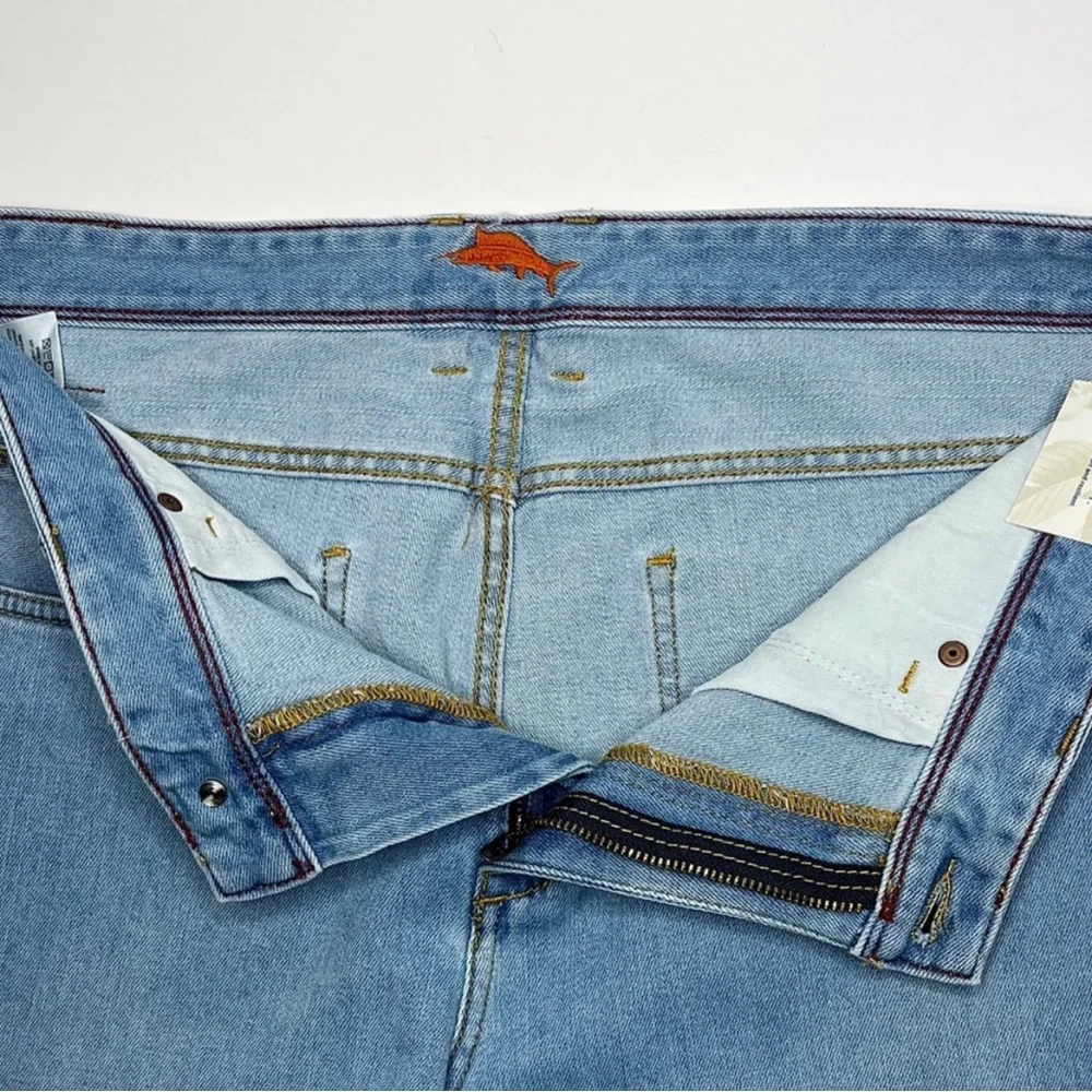 Tommy Bahama Blue Antigua Cove Jeans 34 x 30 36 x 30 TD121053 Light Wash Stretch - Picture 5 of 15